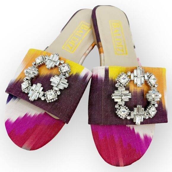 BALDIZ KAT COCKTAIL‎ SLIDE 36/US 5.5 with Dust Bag - Leather, rhinestone - Picture 5 of 9